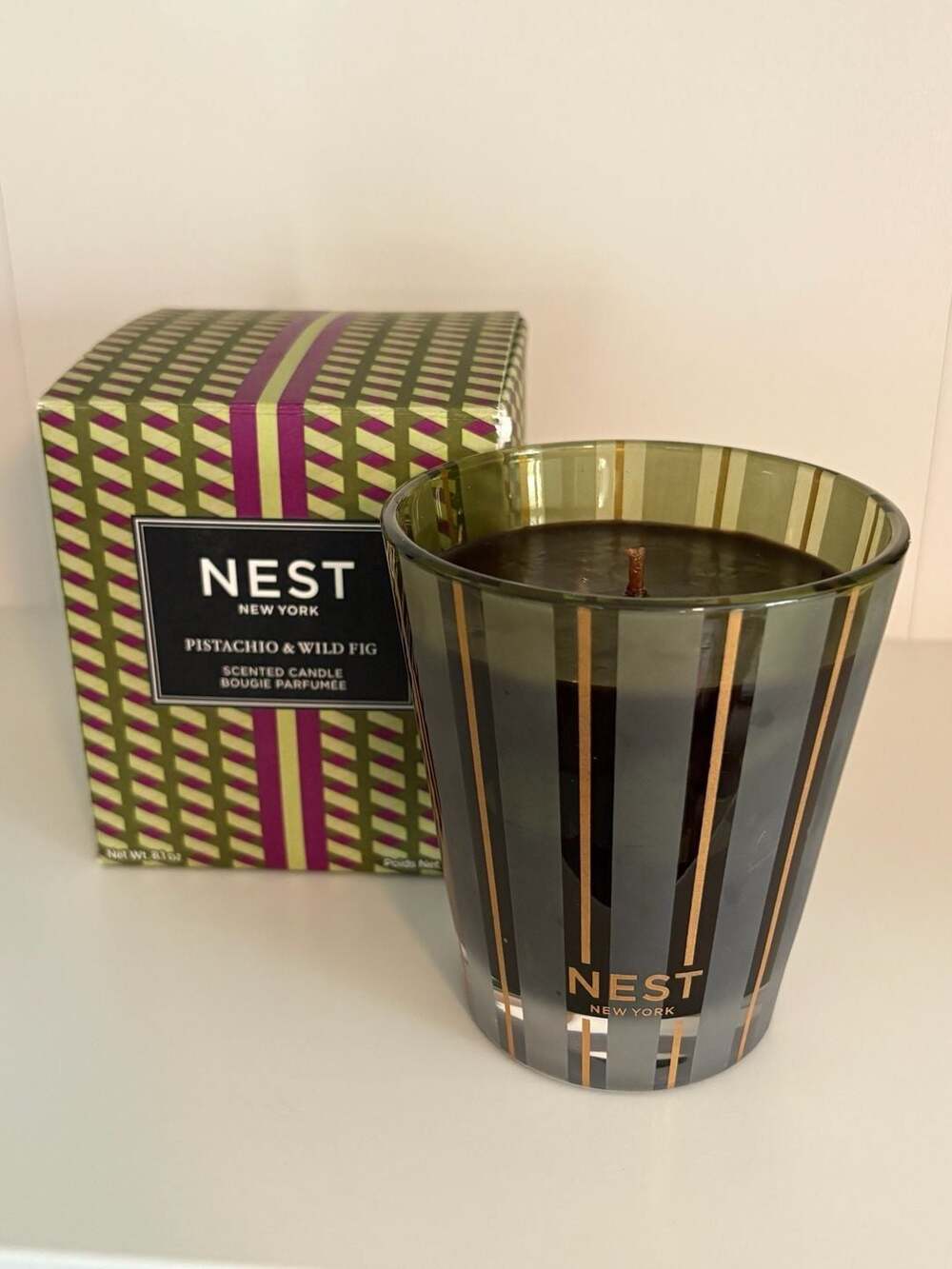 NEST New York Pistachio & Wild Fig Scented Candle 8.1oz NIB